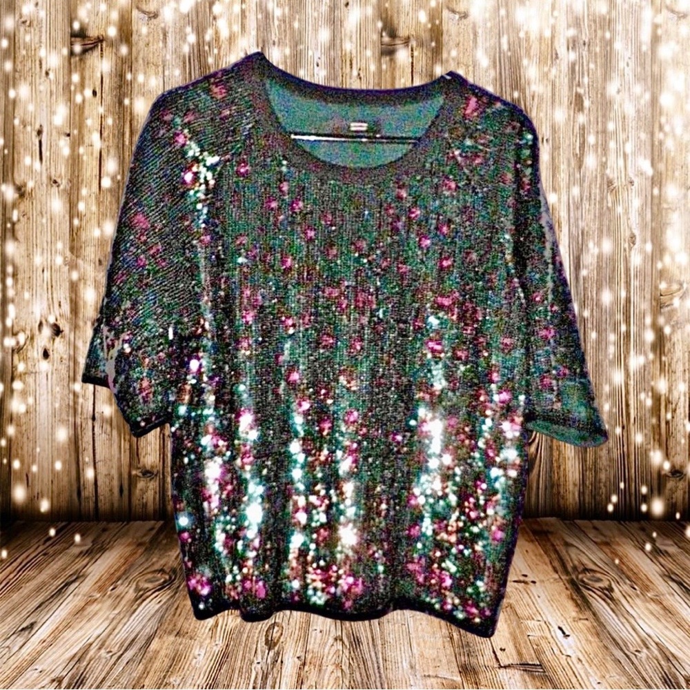 Steffen Schraut Sequin Top Size 38